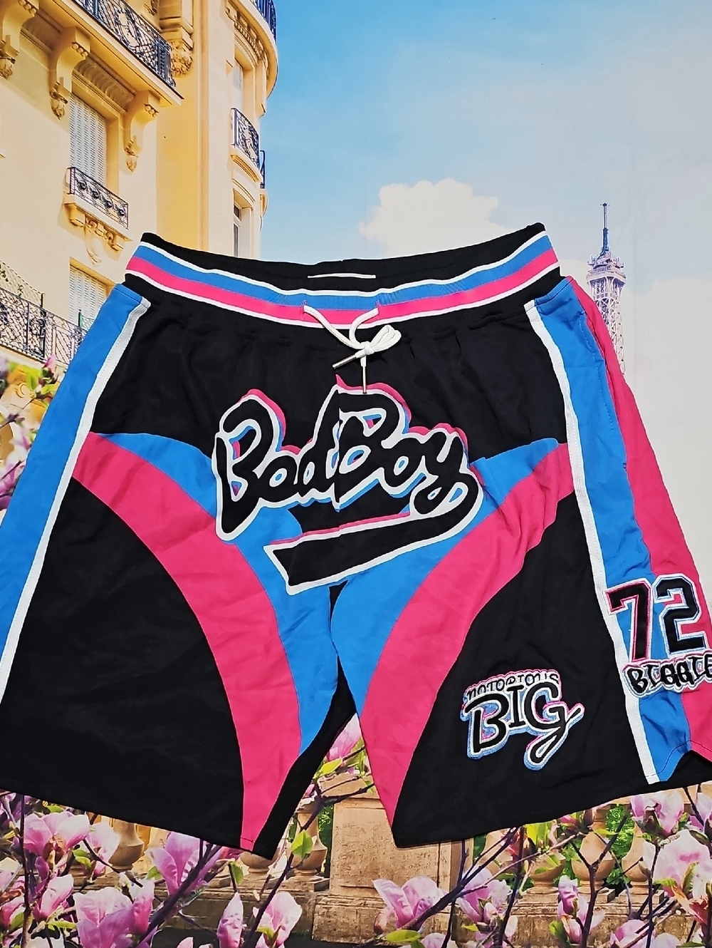 Bad Boy Basketball Shorts Biggie Smalls Notorious B.I.G XL New